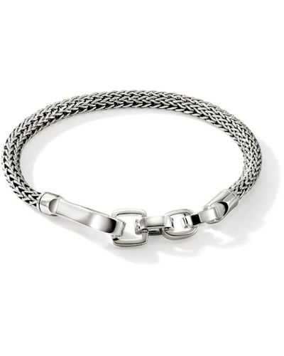 John Hardy Sterling Silver Wheat-chain Hook Bracelet - Metallic