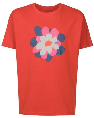 Osklen T-shirt à fleurs - Rouge