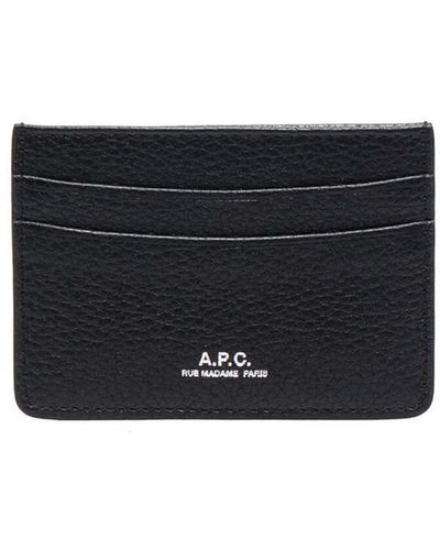 A.P.C. Andre Logo-stamped Cardholder - Black