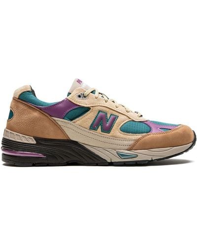 New Balance X Palace 991 "teal" Trainers - Natural