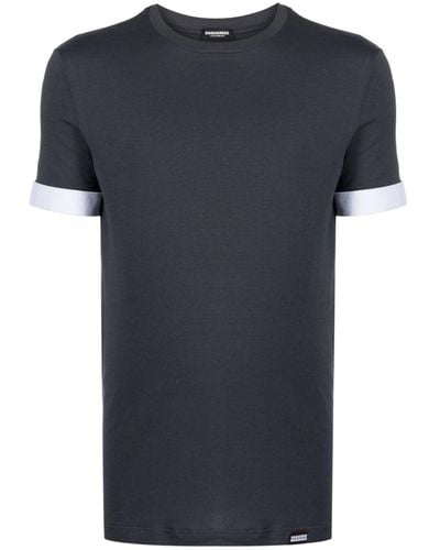 DSquared² T-shirt con applicazione - Blu
