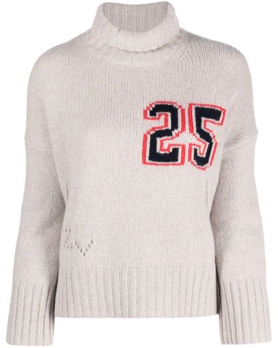 Zadig & Voltaire Blee 25 Merino Wool Jumper - White