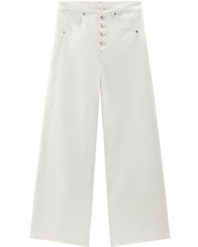 Woolrich Pantalon à coupe ample - Blanc