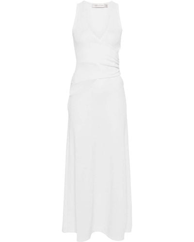 Christopher Esber Gerafftes Kleid mit Cut-Out - Weiß
