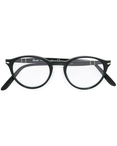 Persol ラウンド 眼鏡フレーム - ブラック