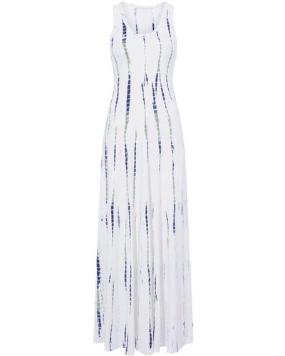 Proenza Schouler Graphic-print Jersey Maxi Dress - White