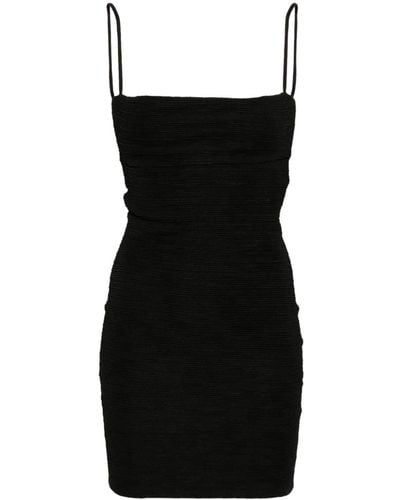 IRO Izila Plissé Mini Dress - Black