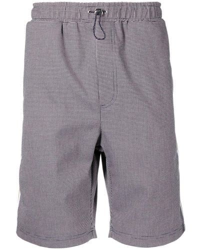 Ahluwalia Pantalones cortos de deporte con franja lateral - Marrón