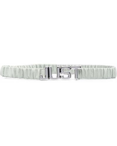 Just Cavalli Just Logo-fastening Belt - Grey