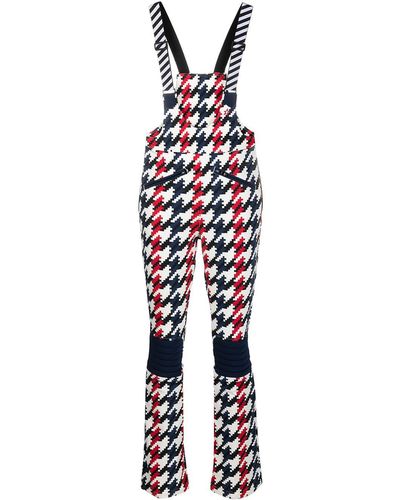 Perfect Moment Houndstooth-print Jumpsuit - White