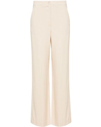 Claudie Pierlot Pantalon palazzo à taille haute - Neutre