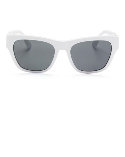 Versace Medusa Head Rectangle-frame Sunglasses - Gray