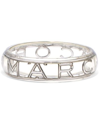 Marc Jacobs The Logo Armreif - Weiß