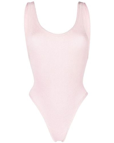 Reina Olga Papaia Crinkle Swimsuit - Pink