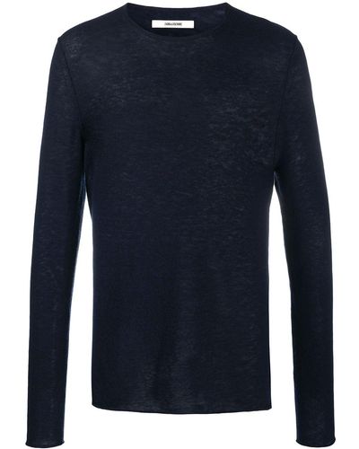 Zadig & Voltaire Teiss Fine-knit Jumper - Blue