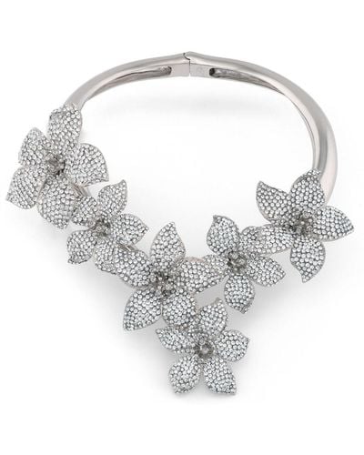 Giuseppe Zanotti Bouquet Crystal-embellished Necklace - White
