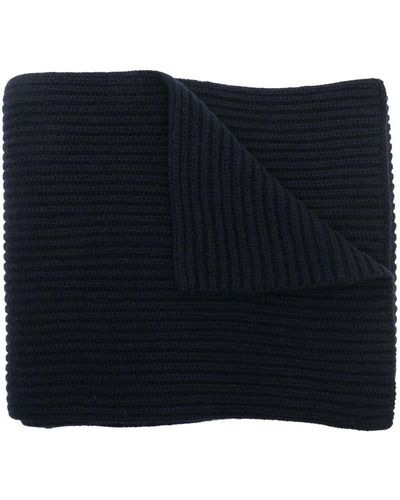 A.P.C. Chunky Ribbed-knit Scarf - Blue