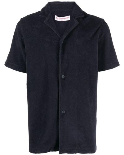 Orlebar Brown Short-sleeve Button-fastening Shirt - Blue