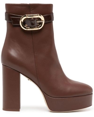 Dee Ocleppo Mel 75mm Leather Ankle Boots - Brown