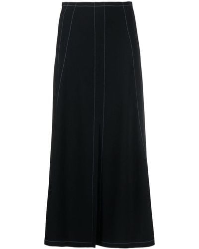 Stella McCartney Front-slit Midi Skirt - Black