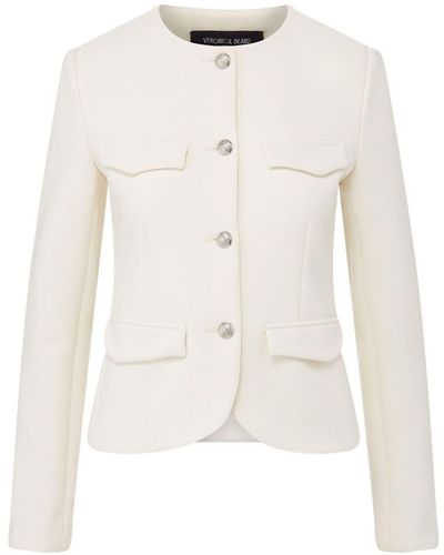 Veronica Beard Kensington Button-up Jacket - White
