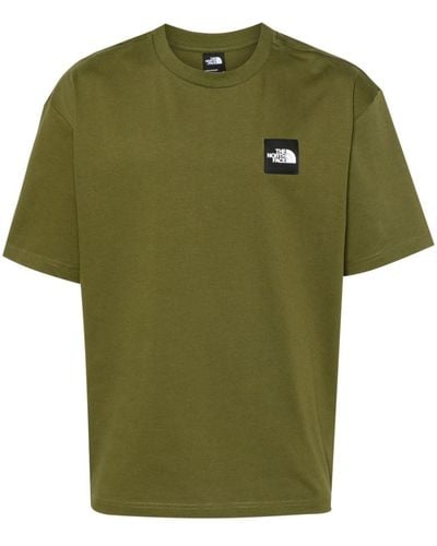 The North Face Logo-patch Cotton T-shirt - Green