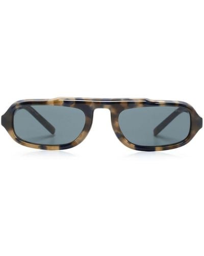 Giorgio Armani Oval-frame Sunglasses - Brown