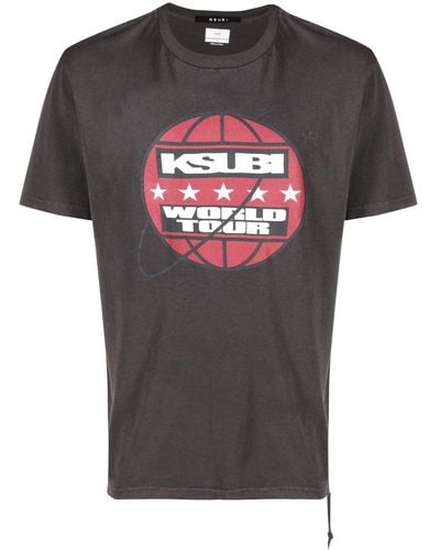 Ksubi Katoenen T-shirt - Grijs