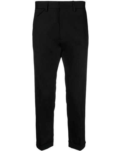 Low Brand Tapered Tailored Trousers - Black