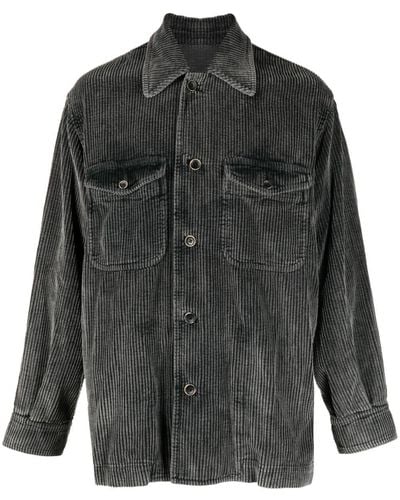 Uma Wang Corduroy Cotton Shirt Jacket - Black