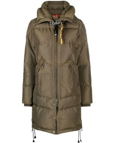 Parajumpers Zip-up Hooded Puffer Coat - Green