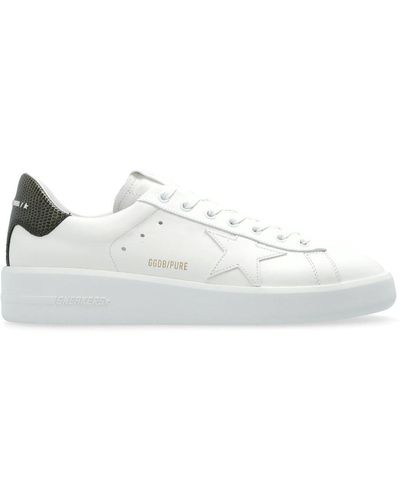 Golden Goose Leather Trainers - White