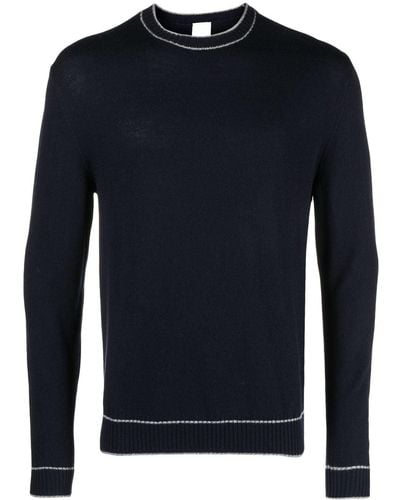 Eleventy Sweater Met Gestreept-detail - Blauw