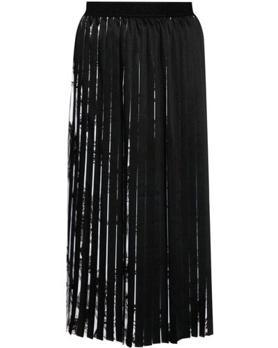 Versace ウォーターカラー クチュール スカート - ブラック
