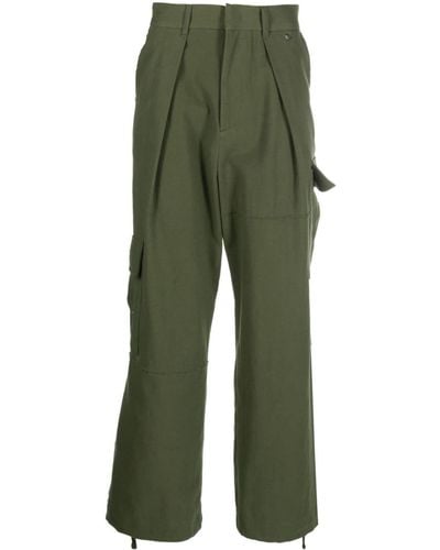 Adererror Tard Cotton Cargo Pants - Green