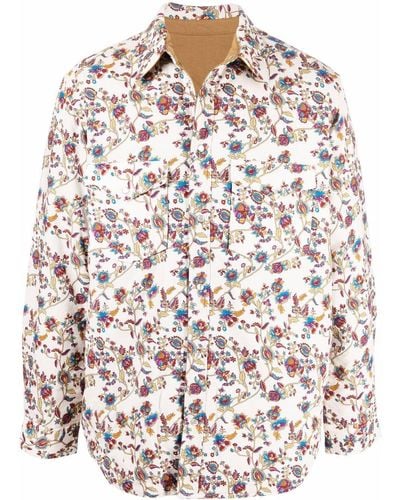 Isabel Marant Floral-print Cotton Shirt Jacket - Multicolour