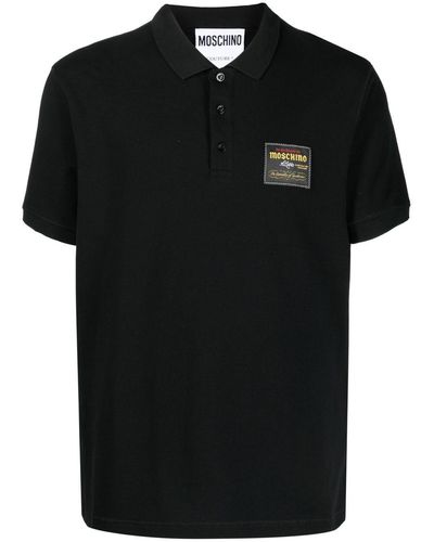 Moschino Poloshirt Met Logopatch - Zwart