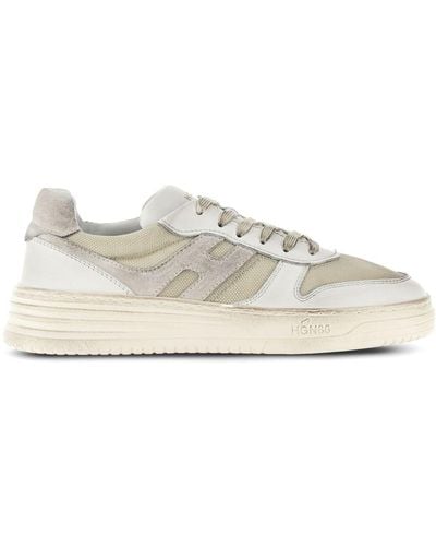 Hogan Logo-patch Lace-up Sneakers - White