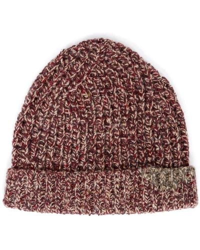 Maison Margiela Mended Chunky-knit Beanie - Red
