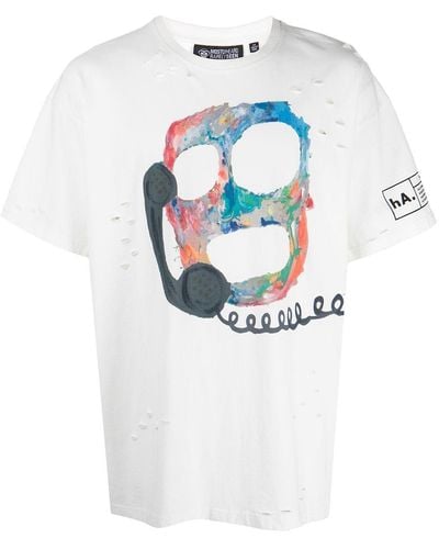 Haculla T-Shirt mit grafischem Print - Weiß