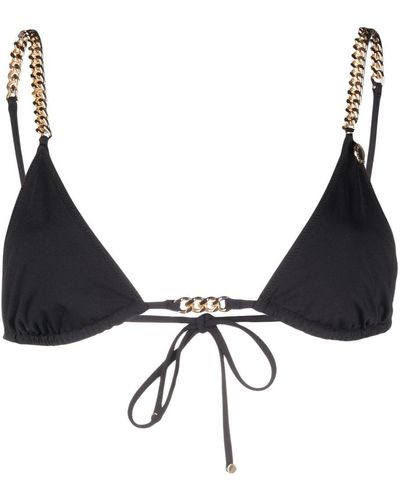 Stella McCartney Bikini mit Kettendetail - Schwarz