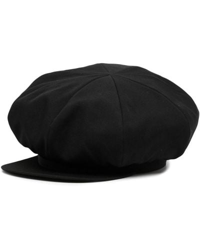 Yohji Yamamoto ウール ベレー帽 - ブラック