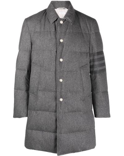 Thom Browne 4-bar Padded Coat - Grey
