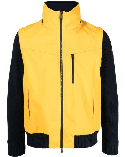 Paul & Shark Two-tone Design Jacket - Yellow