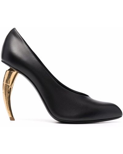 Roberto Cavalli Curved-heel Pointed Pumps - Black