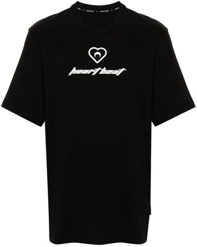 Marine Serre T-shirt Met Logoprint - Zwart