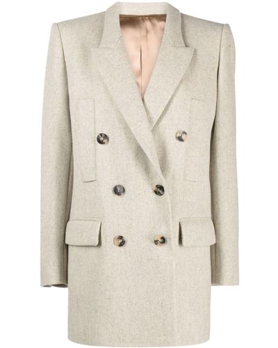 Isabel Marant Floyd Double-breasted Blazer - Natural