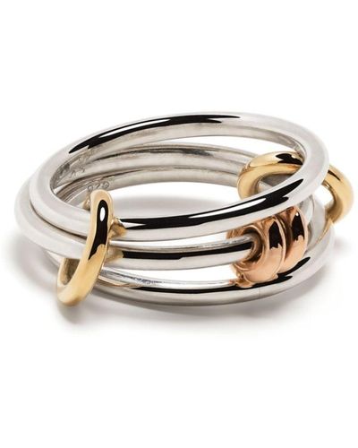 Spinelli Kilcollin 18kt Yellow Gold And Sterling Silver Acacia Linked Ring - Metallic