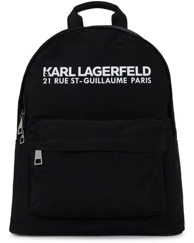 Karl Lagerfeld Grand sac à dos Rue St. Guillaume - Noir