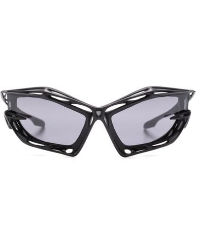 Givenchy Giv Cut Cage Cat Eye-frame Sunglasses - Black
